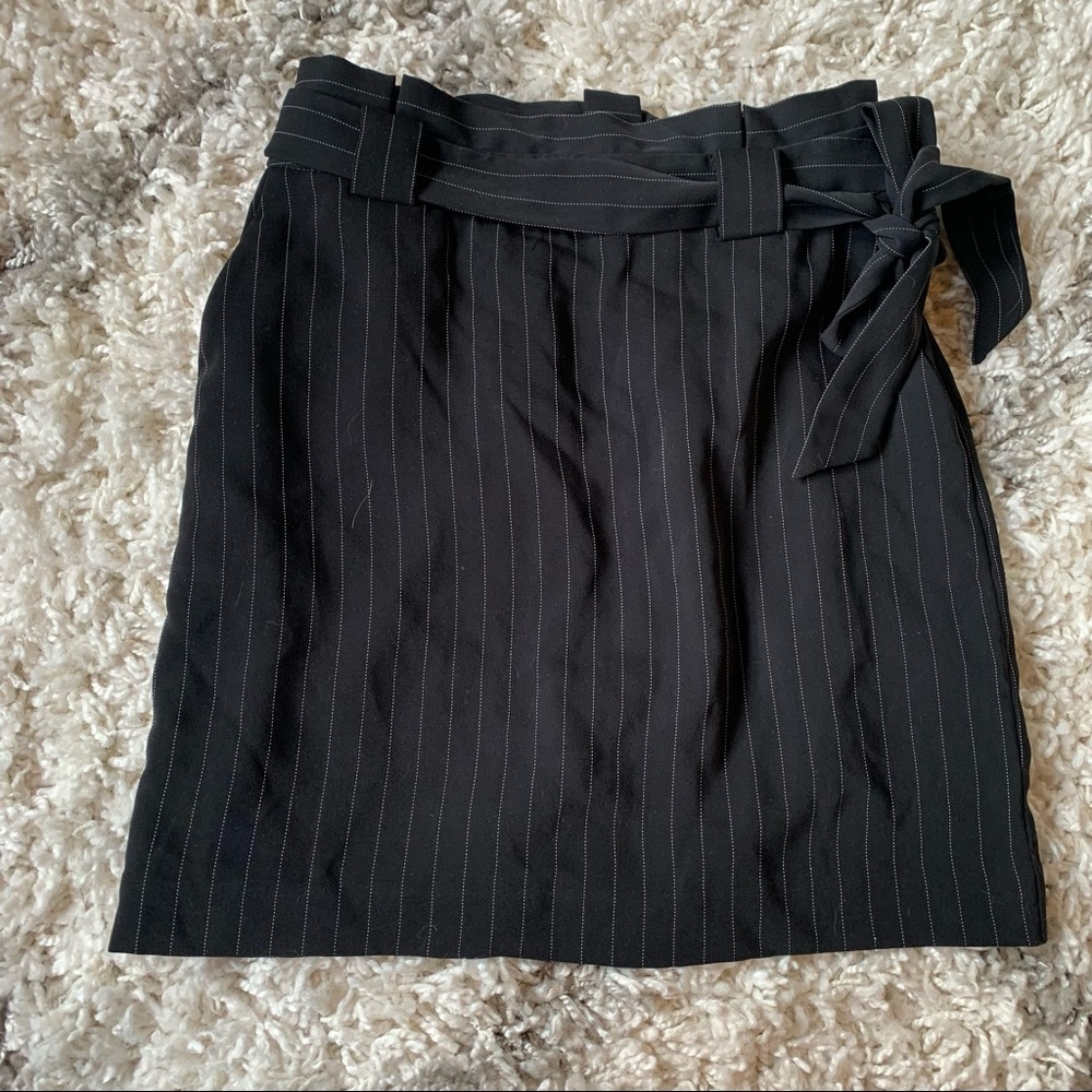 Paper bag waist express mini skirt